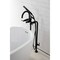 Aqua Vintage CCK8100DL Freestanding Tub Faucet with Supply Line, Stop Valve, Matte Black CCK8100DL - alternate 3
